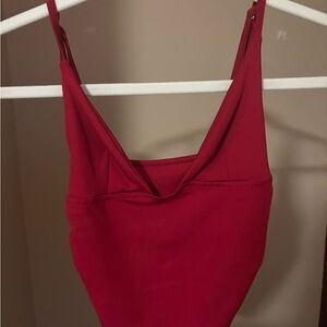 red woman’s top